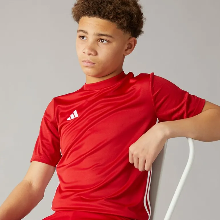 Juniors Tabela 23 T Shirt Team Power Red 2/Hvid