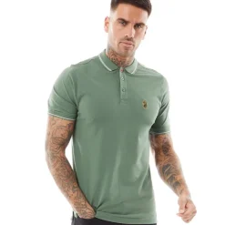 Luke 1977 Herre Texas Tip Polo Skjorte Myrtle/​Hvid