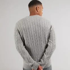 Mænd Alliance Rundhals Trøje Sølvgrå Melange