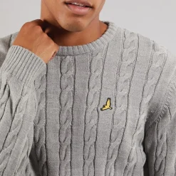 Mænd Alliance Rundhals Trøje Sølvgrå Melange