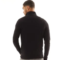 Mænd Emil Strik 1/​2 Lynlås Trøje Sort