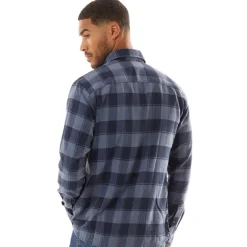 Mænd Joshua Efterår Buffalo Langærmet Ternet Skjorte Vintage Indigo