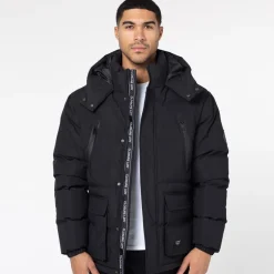 Mænd Lang Linie Ekspeditionsjakke Sort