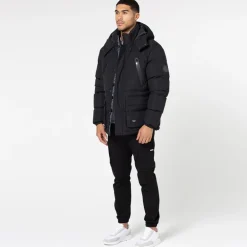 Mænd Lang Linie Ekspeditionsjakke Sort