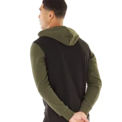 Mænd Logo Blocking Hoodie Skov Nat