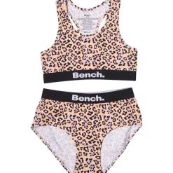 Piger Crop Top Og Briefs Sæt Peach/​Camo