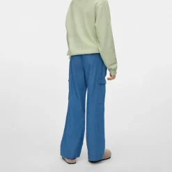 Piger Demi Cargobukser Medium Blue Denim