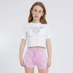 Piger Heart Boxy And Velour Sæt Flerfarvet