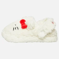 Piger Hvide Borg Slippers Hvid/​Rød