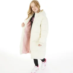 Piger Lang Linie Puffer Jakke Vanilje Is