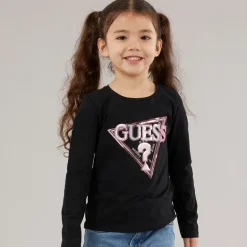 Piger langærmet t-shirt Jet Black A996