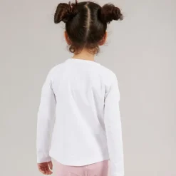 Piger langærmet t-shirt Pure White