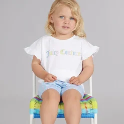 Piger Letter Frill Sæt Blå