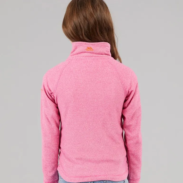 Piger Meadows 1/2 lynlås fleece lyserød dame