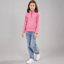 Piger Meadows 1/2 lynlås fleece lyserød dame