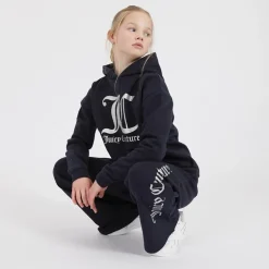 Piger Overhead Hoodie og Wide Leg Joggers Tracksuit Set Natsky