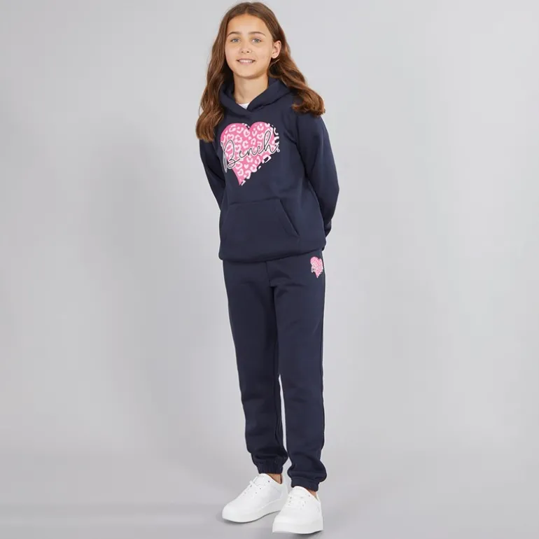 Piger Srean Hættetrøje Og Joggingbukser Træningsdragt Navy