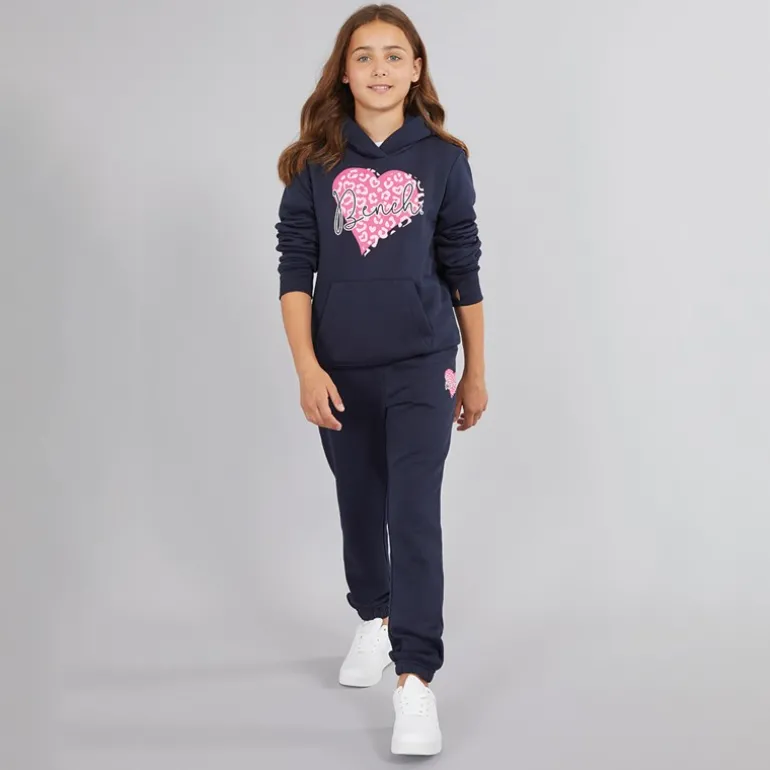 Piger Srean Hættetrøje Og Joggingbukser Træningsdragt Navy