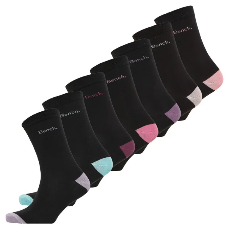 Piger Strømper Kjole 7-pak Sort