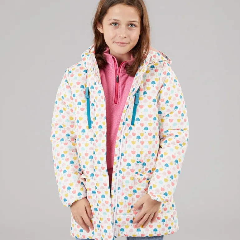 Piger Suzee Paraply Vatteret Hætte Jakke Multi