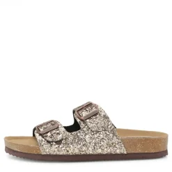 Piger To Stropper Sandaler Guld Glimmer