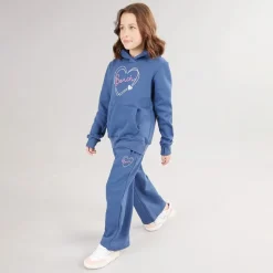 Pigetrøje Sæt Aprikos Lyseblå