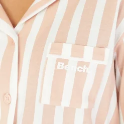 Pyjamas til kvinder Siesta Dæmpet rosa/​hvid stribet