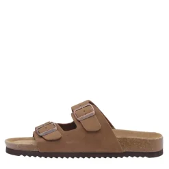 Sandaler til kvinder med to stropper Kamel