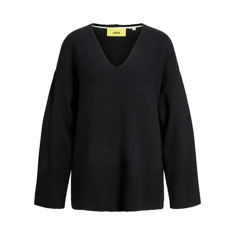 Sort Lucca V-hals Trøje Sort