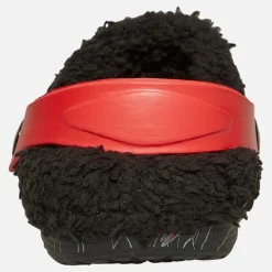 spædBørn Drenge Ny Fur Forede Træsko Sort/​Rød