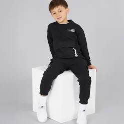 Sæt med Sweatshirt og Joggingbukser til Drenge Sort
