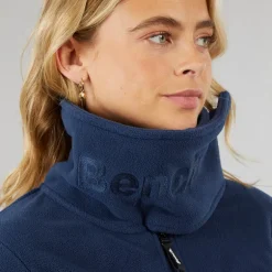 Træningsjakke i Microfleece med Hætte Blå til Kvinder