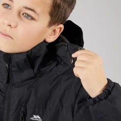 Vandtæt Paddet Hættejakke til Drenge Figo Sort