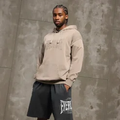 Vasket broderet hættetrøje Fossil